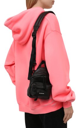 Женский рюкзак explorer BALENCIAGA черного цвета по цене 72200 руб., арт. 656060/2UQXX | Фото 2 Женский рюкзак explorer BALENCIAGA черного цвета, арт. 656060/2UQXX | Фото 2 (Размер: mini; Материал: Натуральная кожа; Ремень/цепочка: На ремешке; Стили: Кэжуэл)