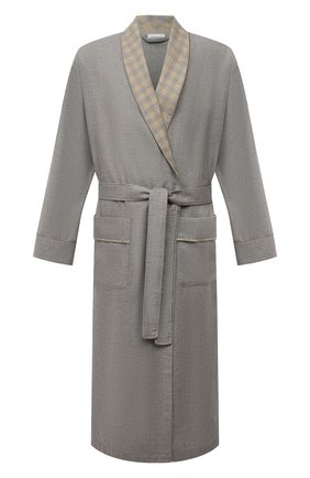 Мужской халат из хлопка и шерсти ZIMMERLI серого цвета по цене 24900 руб., арт. 4600-75143 | Фото 1 Мужской халат из хлопка и шерсти ZIMMERLI серого цвета, арт. 4600-75143 | Фото 1 (Материал внешний: Хлопок; Кросс-КТ: домашняя одежда)
