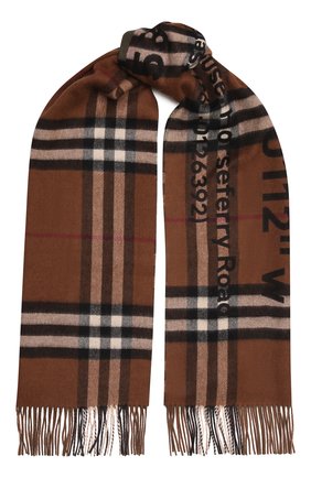 Мужской кашемировый шарф BURBERRY коричневого цвета по цене 59550 руб., арт. 8045328 | Фото 1 Мужской кашемировый шарф BURBERRY коричневого цвета, арт. 8045328 | Фото 1 (Материал: Шерсть, Кашемир; Кросс-КТ: кашемир)