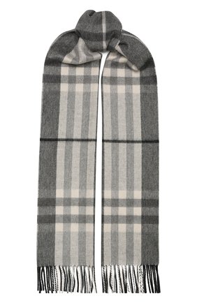 Мужской кашемировый шарф BURBERRY серого цвета по цене 35700 руб., арт. 8045168 | Фото 1 Мужской кашемировый шарф BURBERRY серого цвета, арт. 8045168 | Фото 1 (Материал: Кашемир, Шерсть, Текстиль; Кросс-КТ: кашемир)