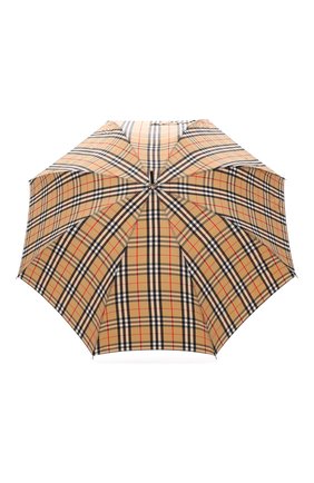 Мужской зонт-трость BURBERRY бежевого цвета, арт. 8025464 | Фото 1 (Материал: Металл, Текстиль, Синтетический материал)