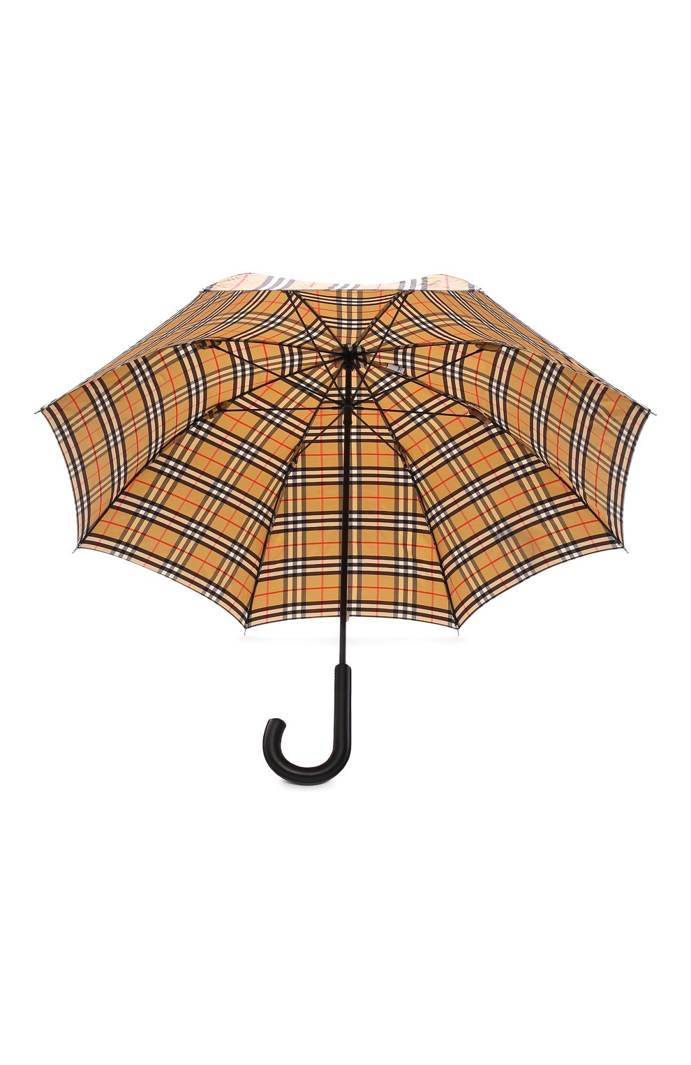 Мужской зонт-трость BURBERRY бежевого цвета, арт. 8025464 | Фото 3 (Материал: Текстиль, Синтетический материал, Металл)