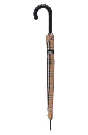 Мужской зонт-трость BURBERRY бежевого цвета, арт. 8025464 | Фото 4 (Материал: Текстиль, Синтетический материал, Металл)