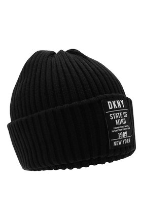 Детского шапка DKNY черного цвета по цене 4650 руб., арт. D31278 | Фото 1 Детского шапка DKNY черного цвета, арт. D31278 | Фото 1 (Материал: Синтетический материал, Текстиль)