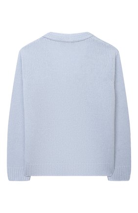 Детский кашемировый кардиган GIORGETTI CASHMERE голубого цвета по цене 29650 руб., арт. MB1826/8A-14A | Фото 2 Детский кашемировый кардиган GIORGETTI CASHMERE голубого цвета, арт. MB1826/8A-14A | Фото 2 (Материал внешний: Шерсть, Кашемир; Рукава: Длинные; Девочки Кросс-КТ: Кардиган-одежда; Ростовка одежда: 10 - 11 лет | 140 - 146см, 12 лет | 152 см, 8 лет | 128 см)