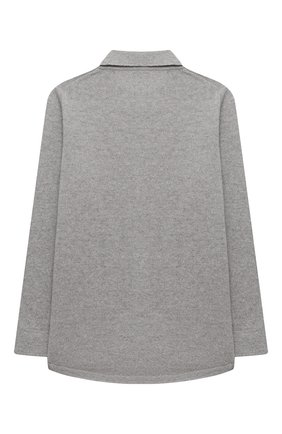 Детский кашемировый кардиган GIORGETTI CASHMERE серого цвета по цене 33350 руб., арт. MB1812/8A-14A | Фото 2 Детский кашемировый кардиган GIORGETTI CASHMERE серого цвета, арт. MB1812/8A-14A | Фото 2 (Материал внешний: Шерсть, Кашемир; Рукава: Длинные; Девочки Кросс-КТ: Кардиган-одежда; Ростовка одежда: 10 - 11 лет | 140 - 146см, 12 лет | 152 см, 13 - 15 лет | 158 см, 8 лет | 128 см)