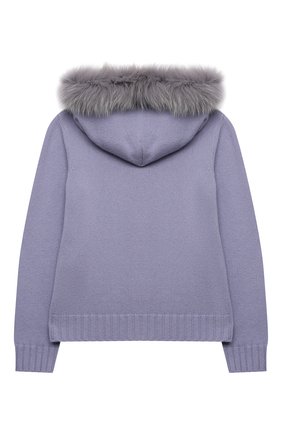 Детский кашемировая толстовка GIORGETTI CASHMERE сиреневого цвета по цене 46500 руб., арт. MB1808/8A-14A | Фото 2 Детский кашемировая толстовка GIORGETTI CASHMERE сиреневого цвета, арт. MB1808/8A-14A | Фото 2 (Материал внешний: Кашемир, Шерсть; Рукава: Длинные; Девочки Кросс-КТ: Толстовка-одежда; Ростовка одежда: 10 - 11 лет | 140 - 146см, 12 лет | 152 см, 13 - 15 лет | 158 см, 8 лет | 128 см)