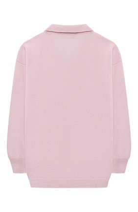 Детский кашемировый пуловер GIORGETTI CASHMERE розового цвета по цене 25450 руб., арт. MB1806/8A-14A | Фото 2 Детский кашемировый пуловер GIORGETTI CASHMERE розового цвета, арт. MB1806/8A-14A | Фото 2 (Материал внешний: Шерсть, Кашемир; Рукава: Длинные; Девочки Кросс-КТ: Пуловер-одежда; Ростовка одежда: 10 - 11 лет | 140 - 146см, 12 лет | 152 см, 13 - 15 лет | 158 см, 8 лет | 128 см)