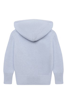Детский кашемировое худи GIORGETTI CASHMERE голубого цвета по цене 24700 руб., арт. MB1803/2A-6A | Фото 2 Детский кашемировое худи GIORGETTI CASHMERE голубого цвета, арт. MB1803/2A-6A | Фото 2 (Рукава: Длинные; Материал внешний: Шерсть, Кашемир; Девочки Кросс-КТ: Худи-одежда; Ростовка одежда: 2 года | 92 см, 4 года | 104 см, 6 лет | 116 см)
