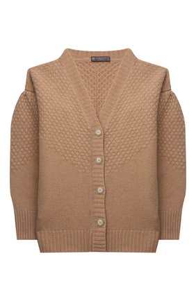 Детский кашемировый кардиган GIORGETTI CASHMERE бежевого цвета по цене 34650 руб., арт. MB1801/8A-14A | Фото 1 Детский кашемировый кардиган GIORGETTI CASHMERE бежевого цвета, арт. MB1801/8A-14A | Фото 1 (Материал внешний: Шерсть, Кашемир; Рукава: Длинные; Девочки Кросс-КТ: Кардиган-одежда; Ростовка одежда: 10 - 11 лет | 140 - 146см, 12 лет | 152 см, 13 - 15 лет | 158 см, 8 лет | 128 см)