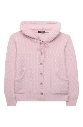 Детский кашемировый кардиган GIORGETTI CASHMERE розового цвета по цене 30700 руб., арт. MB1800/2A-6A | Фото 1 Детский кашемировый кардиган GIORGETTI CASHMERE розового цвета, арт. MB1800/2A-6A | Фото 1 (Материал внешний: Шерсть, Кашемир; Рукава: Длинные; Девочки Кросс-КТ: Кардиган-одежда; Ростовка одежда: 2 года | 92 см, 4 года | 104 см, 6 лет | 116 см)