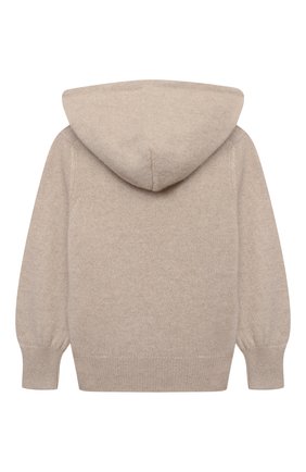 Детский кашемировое худи GIORGETTI CASHMERE бежевого цвета по цене 22850 руб., арт. MB1686/2A-6A | Фото 2 Детский кашемировое худи GIORGETTI CASHMERE бежевого цвета, арт. MB1686/2A-6A | Фото 2 (Рукава: Длинные; Материал внешний: Кашемир, Шерсть; Девочки Кросс-КТ: Худи-одежда; Ростовка одежда: 2 года | 92 см, 4 года | 104 см, 6 лет | 116 см)