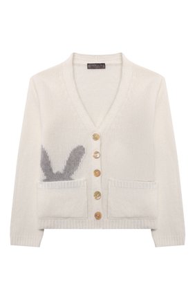 Детский кашемировый кардиган GIORGETTI CASHMERE кремвого цвета по цене 20750 руб., арт. MB1684/2A-6A | Фото 1 Детский кашемировый кардиган GIORGETTI CASHMERE кремвого цвета, арт. MB1684/2A-6A | Фото 1 (Материал внешний: Шерсть, Кашемир; Девочки Кросс-КТ: Кардиган-одежда; Рукава: Длинные; Ростовка одежда: 2 года | 92 см, 4 года | 104 см, 6 лет | 116 см)