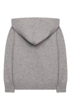 Детский кашемировая толстовка GIORGETTI CASHMERE светло-серого цвета по цене 22600 руб., арт. MB1674/2A-6A | Фото 2 Детский кашемировая толстовка GIORGETTI CASHMERE светло-серого цвета, арт. MB1674/2A-6A | Фото 2 (Материал внешний: Кашемир, Шерсть; Девочки Кросс-КТ: Толстовка-одежда; Рукава: Длинные; Ростовка одежда: 2 года | 92 см, 4 года | 104 см, 6 лет | 116 см)