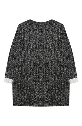 Детское твидовое платье DESIGNERS CAT черного цвета по цене 26200 руб., арт. 100000K01000955/4A-8A | Фото 2 Детское твидовое платье DESIGNERS CAT черного цвета, арт. 100000K01000955/4A-8A | Фото 2 (Материал внешний: Синтетический материал, Хлопок, Вискоза; Материал подклада: Хлопок; Рукава: Длинные; Случай: Вечерний)