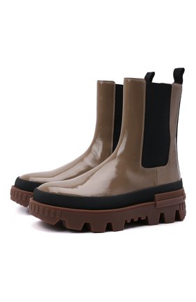 Женские кожаные ботинки coralyne MONCLER серого цвета по цене 64800 руб., арт. G2-09B-4F714-00-02SWR | Фото 1 Женские кожаные ботинки coralyne MONCLER серого цвета, арт. G2-09B-4F714-00-02SWR | Фото 1 (Каблук высота: Низкий; Материал внутренний: Натуральная кожа; Подошва: Платформа; Каблук тип: Устойчивый; Женское Кросс-КТ: Челси-ботинки)