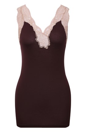 Женская майка ZIMMERLI бордового цвета по цене 12450 руб., арт. 762-3085 | Фото 1 Женская майка ZIMMERLI бордового цвета, арт. 762-3085 | Фото 1 (Материал внешний: Синтетический материал; Длина (для топов): Стандартные)