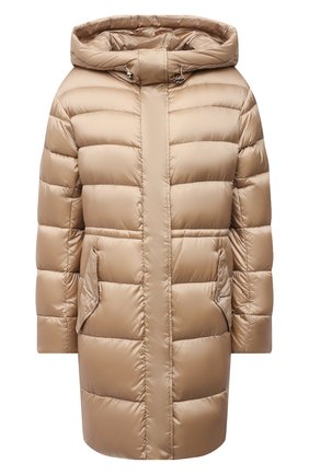 Женский пуховик ADD бежевого цвета по цене 55950 руб., арт. 4AW223 | Фото 1 Женский пуховик ADD бежевого цвета, арт. 4AW223 | Фото 1 (Материал подклада: Синтетический материал; Материал внешний: Синтетический материал; Материал утеплителя: Пух и перо; Стили: Кэжуэл; Кросс-КТ: Пуховик)