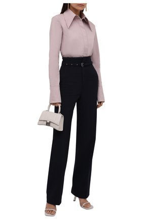 Женские брюки REDVALENTINO темно-синего цвета по цене 42750 руб., арт. WR0RBE85/00J | Фото 2 Женские брюки REDVALENTINO темно-синего цвета, арт. WR0RBE85/00J | Фото 2 (Длина (брюки, джинсы): Удлиненные; Материал внешний: Шерсть, Синтетический материал; Стили: Гламурный; Женское Кросс-КТ: Брюки-одежда; Силуэт Ж (брюки и джинсы): Прямые)
