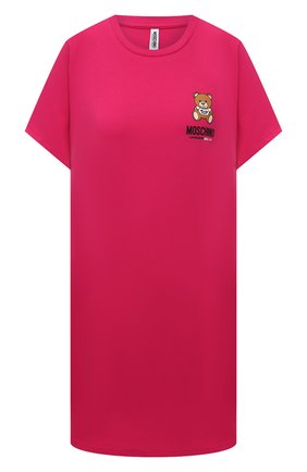 Женская хлопковая сорочка MOSCHINO UNDERWEAR фуксия цвета по цене 10800 руб., арт. A1910/9003 | Фото 1 Женская хлопковая сорочка MOSCHINO UNDERWEAR фуксия цвета, арт. A1910/9003 | Фото 1 (Материал внешний: Хлопок; Рукава: Короткие; Длина Ж (юбки, платья, шорты): Мини)