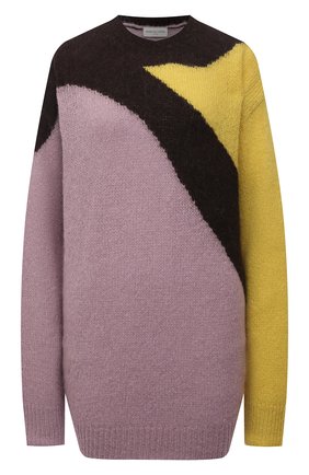 Женский шерстяной свитер DRIES VAN NOTEN сиреневого цвета по цене 44900 руб., арт. 212-011296-3720 | Фото 1 Женский шерстяной свитер DRIES VAN NOTEN сиреневого цвета, арт. 212-011296-3720 | Фото 1 (Длина (для топов): Удлиненные; Материал внешний: Шерсть, Синтетический материал; Рукава: Длинные; Стили: Кэжуэл; Женское Кросс-КТ: Свитер-одежда)