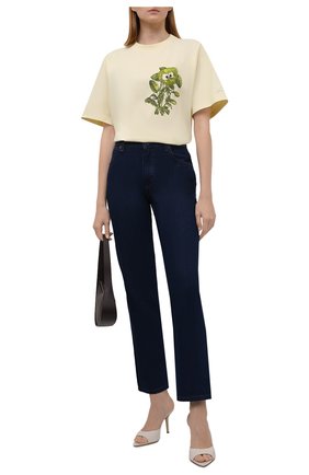Женская хлопковая футболка KENZO разноцветного цвета по цене 15150 руб., арт. FB62TS6944SB | Фото 2 Женская хлопковая футболка KENZO разноцветного цвета, арт. FB62TS6944SB | Фото 2 (Материал внешний: Хлопок; Длина (для топов): Стандартные; Рукава: Короткие; Стили: Спорт-шик; Принт: С принтом; Женское Кросс-КТ: Футболка-одежда)