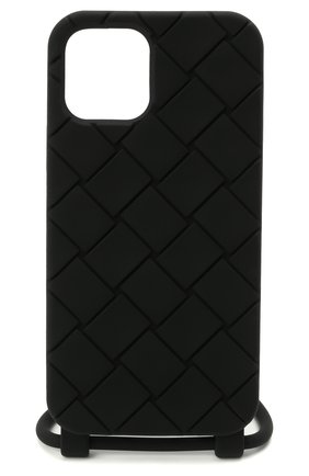 Чехол для iphone 12/12 pro BOTTEGA VENETA черного цвета по цене 13050 руб., арт. 680029/V0EY0 | Фото 1 Чехол для iphone 12/12 pro BOTTEGA VENETA черного цвета, арт. 680029/V0EY0 | Фото 1
