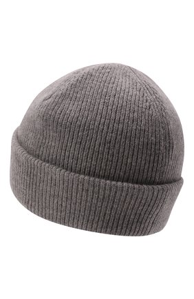 Мужская шерстяная шапка ACNE STUDIOS серого цвета, арт. C40134/M | Фото 2 (Материал: Шерсть, Текстиль; Кросс-КТ: Трикотаж)