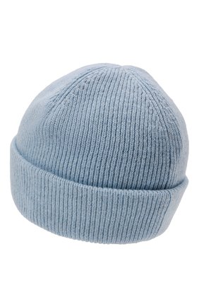 Мужская шерстяная шапка ACNE STUDIOS голубого цвета, арт. C40132/M | Фото 2 (Материал: Шерсть, Текстиль; Кросс-КТ: Трикотаж)