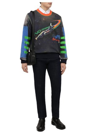 Мужской хлопковый свитшот BALMAIN разноцветного цвета по цене 87750 руб., арт. WH0JS001/G114 | Фото 2 Мужской хлопковый свитшот BALMAIN разноцветного цвета, арт. WH0JS001/G114 | Фото 2 (Материал внешний: Хлопок; Длина (для топов): Стандартные; Рукава: Длинные; Мужское Кросс-КТ: свитшот-одежда; Принт: С принтом; Стили: Спорт-шик)