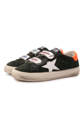 Детские замшевые кеды superstar GOLDEN GOOSE DELUXE BRAND хаки цвета по цене 27750 руб., арт. GTF00198.F002040 | Фото 1 Детские замшевые кеды superstar GOLDEN GOOSE DELUXE BRAND хаки цвета, арт. GTF00198.F002040 | Фото 1 (Материал внутренний: Натуральная кожа)