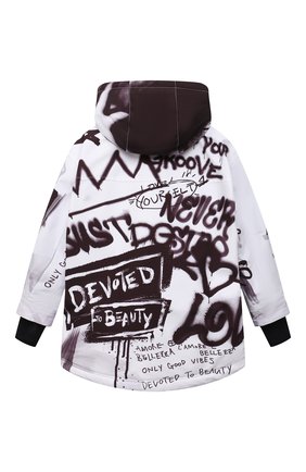 Детского парка DOLCE & GABBANA черно-белого цвета по цене 63500 руб., арт. L4JC13/G7A6V/2-6 | Фото 2 Детского парка DOLCE & GABBANA черно-белого цвета, арт. L4JC13/G7A6V/2-6 | Фото 2 (Рукава: Длинные; Материал подклада: Синтетический материал; Материал внешний: Синтетический материал; Мальчики Кросс-КТ: парка-верхняя одежда)