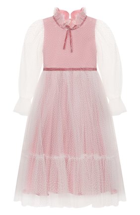 Детское платье DESIGNERS CAT розового цвета по цене 34400 руб., арт. 100000K01000951/4A-8A | Фото 1 Детское платье DESIGNERS CAT розового цвета, арт. 100000K01000951/4A-8A | Фото 1 (Рукава: Длинные; Материал подклада: Хлопок; Материал внешний: Синтетический материал; Девочки Кросс-КТ: Платье-одежда; Случай: Вечерний)