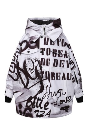 Детского парка DOLCE & GABBANA черно-белого цвета по цене 72050 руб., арт. L4JC13/G7A6V/8-14 | Фото 1 Детского парка DOLCE & GABBANA черно-белого цвета, арт. L4JC13/G7A6V/8-14 | Фото 1 (Материал подклада: Синтетический материал; Материал внешний: Синтетический материал; Рукава: Длинные; Мальчики Кросс-КТ: парка-верхняя одежда; Кросс-КТ: Сезон: демисезон)
