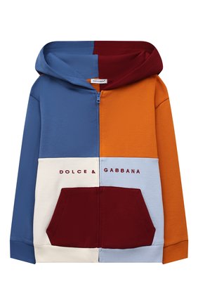 Детский хлопковая толстовка DOLCE & GABBANA разноцветного цвета по цене 39950 руб., арт. L1JWBH/G7A9S | Фото 1 Детский хлопковая толстовка DOLCE & GABBANA разноцветного цвета, арт. L1JWBH/G7A9S | Фото 1 (Материал внешний: Хлопок; Рукава: Длинные; Материал подклада: Хлопок; Кросс-КТ НВ: Толстовки)