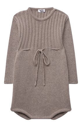 Детский кашемировый боди WOOL&COTTON бежевого цвета по цене 7700 руб., арт. PMLRB | Фото 1 Детский кашемировый боди WOOL&COTTON бежевого цвета, арт. PMLRB | Фото 1 (Материал внешний: Кашемир, Шерсть; Рукава: Длинные)
