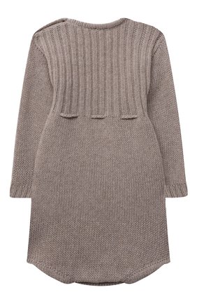 Детский кашемировый боди WOOL&COTTON бежевого цвета по цене 7700 руб., арт. PMLRB | Фото 2 Детский кашемировый боди WOOL&COTTON бежевого цвета, арт. PMLRB | Фото 2 (Материал внешний: Кашемир, Шерсть; Рукава: Длинные)