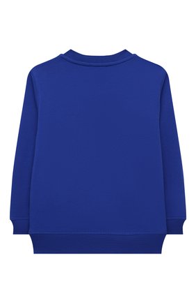 Детский хлопковый свитшот KENZO синего цвета по цене 16150 руб., арт. K25159 | Фото 2 Детский хлопковый свитшот KENZO синего цвета, арт. K25159 | Фото 2 (Рукава: Длинные; Материал внешний: Хлопок; Мальчики Кросс-КТ: Толстовка-одежда)