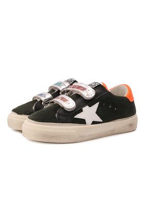 Детские замшевые кеды superstar GOLDEN GOOSE DELUXE BRAND хаки цвета по цене 17300 руб., арт. GJF00198.F002040 | Фото 1 Детские замшевые кеды superstar GOLDEN GOOSE DELUXE BRAND хаки цвета, арт. GJF00198.F002040 | Фото 1 (Материал внутренний: Натуральная кожа)