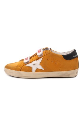 Детские замшевые кеды superstar GOLDEN GOOSE DELUXE BRAND желтого цвета по цене 22200 руб., арт. GYF00111.F001977 | Фото 2 Детские замшевые кеды superstar GOLDEN GOOSE DELUXE BRAND желтого цвета, арт. GYF00111.F001977 | Фото 2 (Материал внутренний: Натуральная кожа)