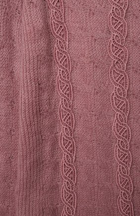 Детское платье-свитер ERMANNO SCERVINO розового цвета, арт. ESFAB036 FL170 YS001/M-XL | Фото 3 (Рукава: Длинные; Случай: Повседневный; Материал внешний: Синтетический материал; Девочки Кросс-КТ: Платье-одежда; Материал подклада: Хлопок)