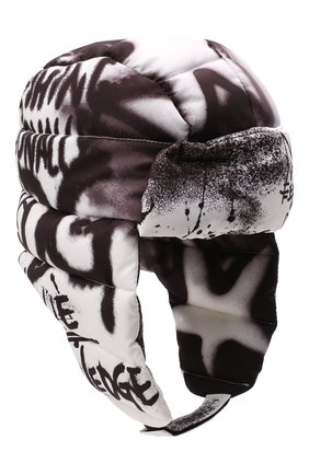 Детского утепленная шапка DOLCE & GABBANA черно-белого цвета, арт. LB5H00/G7BCR | Фото 1 (Материал: Текстиль, Синтетический материал)