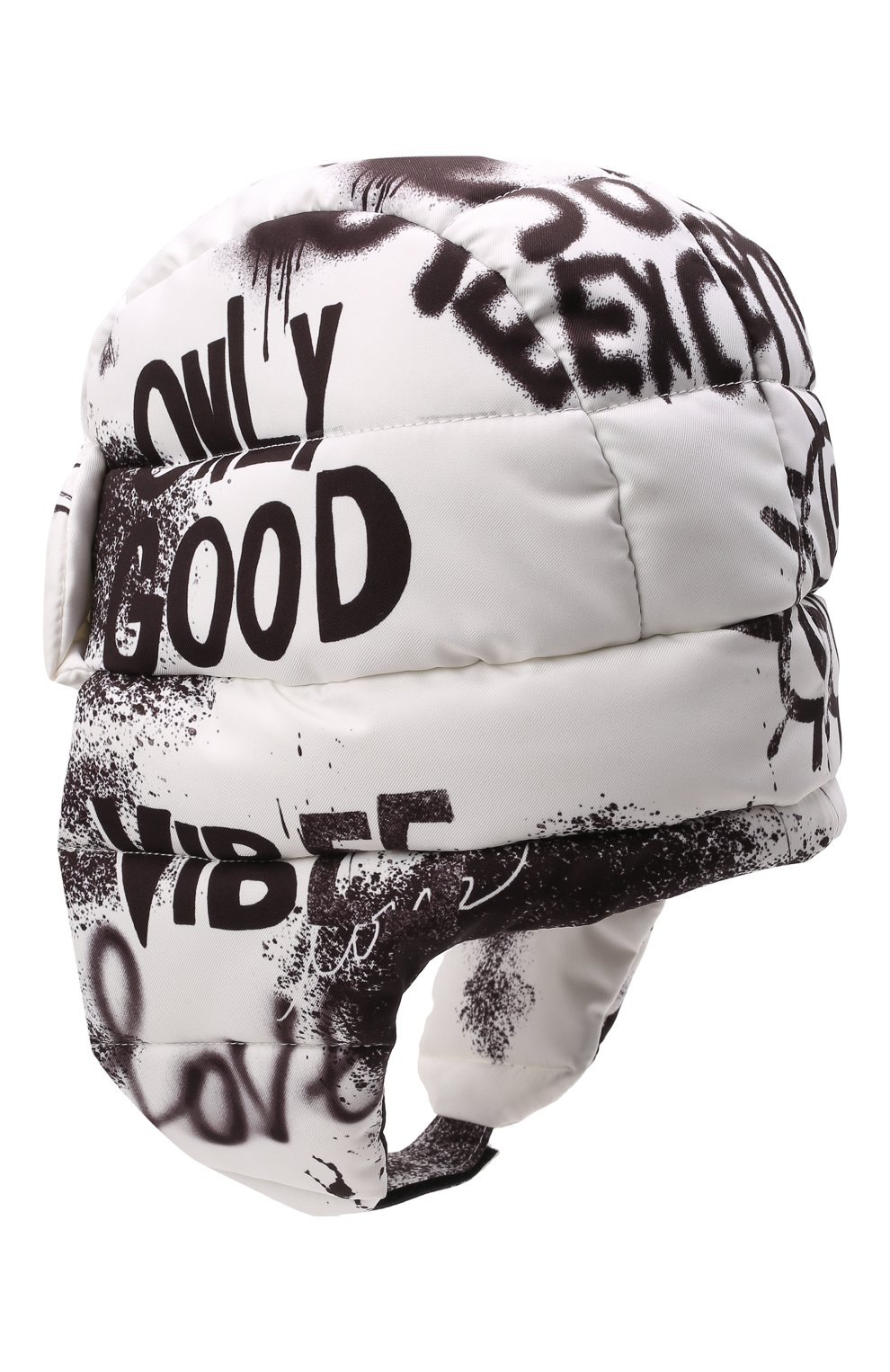 Детского утепленная шапка DOLCE & GABBANA черно-белого цвета, арт. LB5H00/G7BCR | Фото 2 (Материал: Текстиль, Синтетический материал)