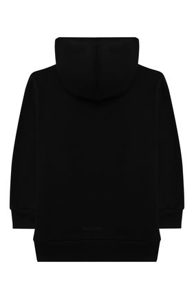 Детский хлопковое худи BALENCIAGA черного цвета по цене 23100 руб., арт. 682141/TLV66 | Фото 2 Детский хлопковое худи BALENCIAGA черного цвета, арт. 682141/TLV66 | Фото 2 (Рукава: Длинные; Материал внешний: Хлопок; Мальчики Кросс-КТ: Толстовка-одежда)