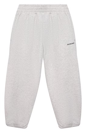 Детские хлопковые джоггеры BALENCIAGA серого цвета по цене 17600 руб., арт. 682140/TLV84 | Фото 1 Детские хлопковые джоггеры BALENCIAGA серого цвета, арт. 682140/TLV84 | Фото 1 (Материал внешний: Хлопок; Мальчики Кросс-КТ: Брюки-спорт)