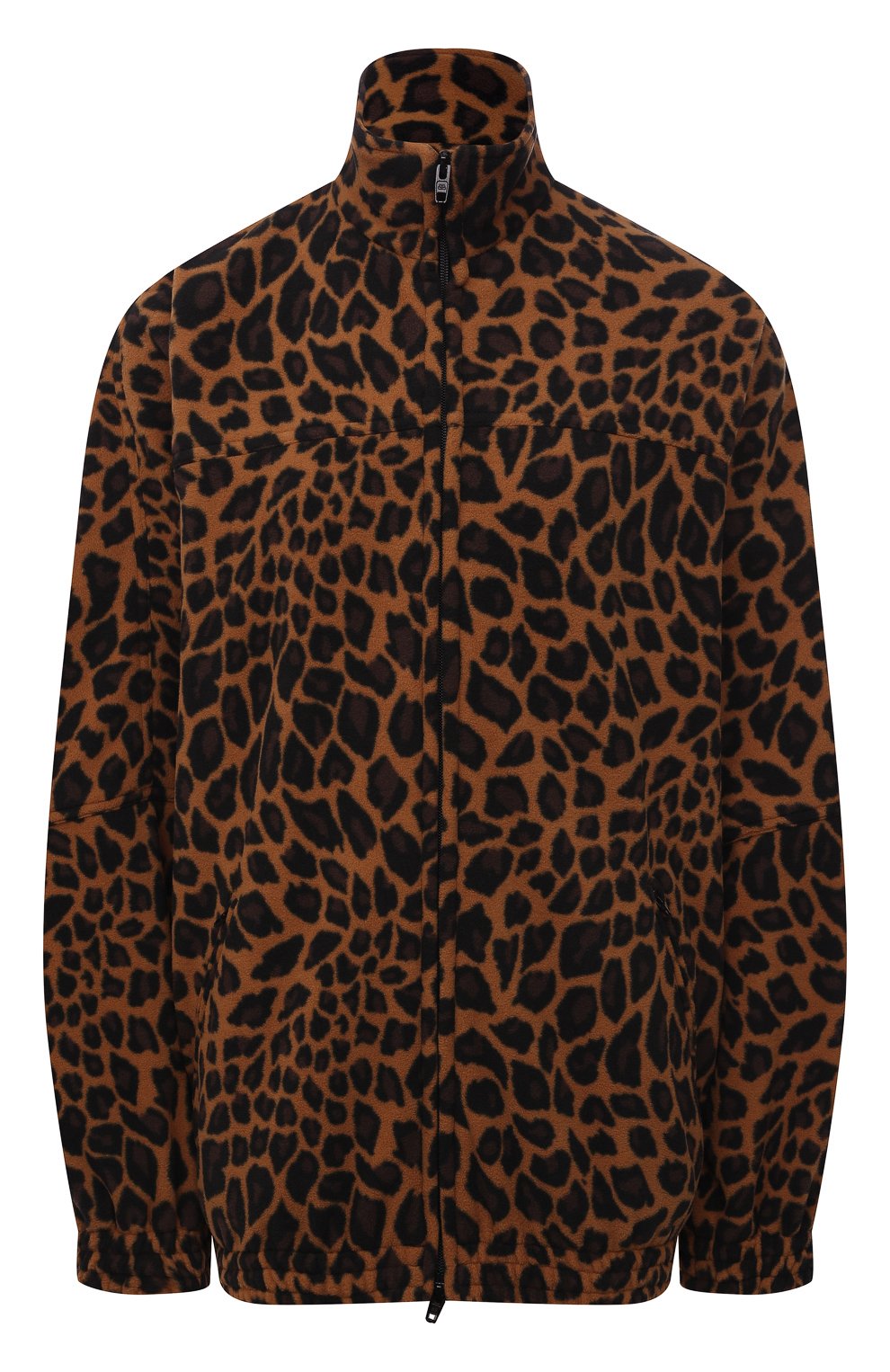 Женская куртка BALENCIAGA леопардового цвета, арт. 678409/TLLG8 | Фото 1 (Кросс-КТ: Куртка; Рукава: Длинные; Длина (верхняя одежда): До середины бедра; Материал внешний: Синтетический материал; Стили: Спорт-шик; Материал подклада: Синтетический материал)