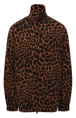 Женская куртка BALENCIAGA леопардового цвета, арт. 678409/TLLG8 | Фото 1 (Кросс-КТ: Куртка; Рукава: Длинные; Длина (верхняя одежда): До середины бедра; Материал внешний: Синтетический материал; Стили: Спорт-шик; Материал подклада: Синтетический материал)