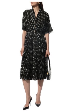 Женская плиссированная юбка BALENCIAGA черного цвета по цене 116500 руб., арт. 659067/TLLH7 | Фото 2 Женская плиссированная юбка BALENCIAGA черного цвета, арт. 659067/TLLH7 | Фото 2 (Материал внешний: Синтетический материал; Длина Ж (юбки, платья, шорты): Миди; Стили: Гламурный; Женское Кросс-КТ: юбка-плиссе, Юбка-одежда)