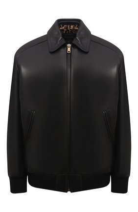 Женская кожаная куртка PRADA черного цвета по цене 490000 руб., арт. 58A039-NBA-F0002 | Фото 1 Женская кожаная куртка PRADA черного цвета, арт. 58A039-NBA-F0002 | Фото 1 (Материал утеплителя: Шерсть; Стили: Гламурный; Женское Кросс-КТ: Замша и кожа; Кросс-КТ: Куртка)