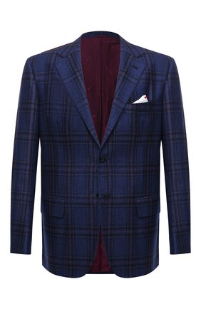 Мужской кашемировый пиджак KITON темно-синего цвета по цене 624500 руб., арт. UG81K0138A | Фото 1 Мужской кашемировый пиджак KITON темно-синего цвета, арт. UG81K0138A | Фото 1 (Длина (для топов): Стандартные; Материал подклада: Купро; Рукава: Длинные; Материал внешний: Кашемир, Шерсть; Случай: Коктейльный; 1-2-бортные: Однобортные; Пиджаки М: Приталенный; Стили: Классический)